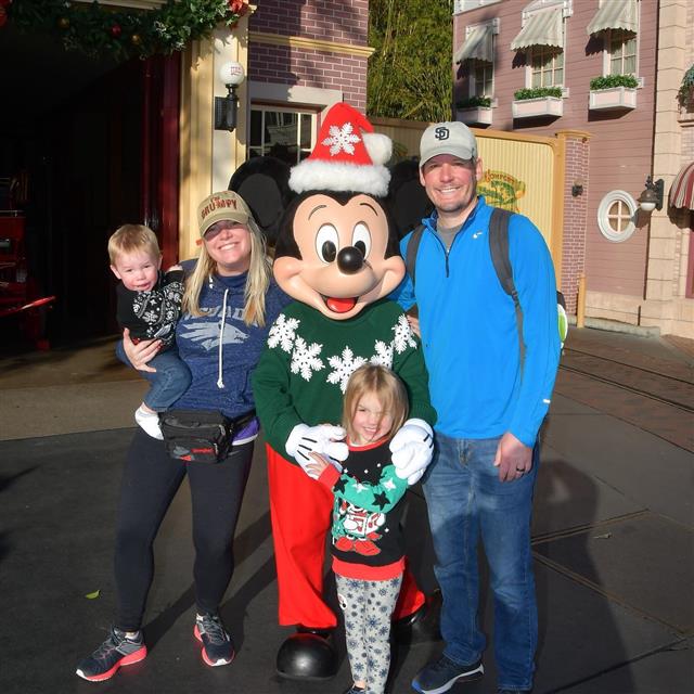 My husband, daughter (EJ), and son (Charlie) at Disneyland on Chrsitmas 2019. My husband, daughter (EJ), and son (Charlie) at Disneyland on Chrsitmas 2019.